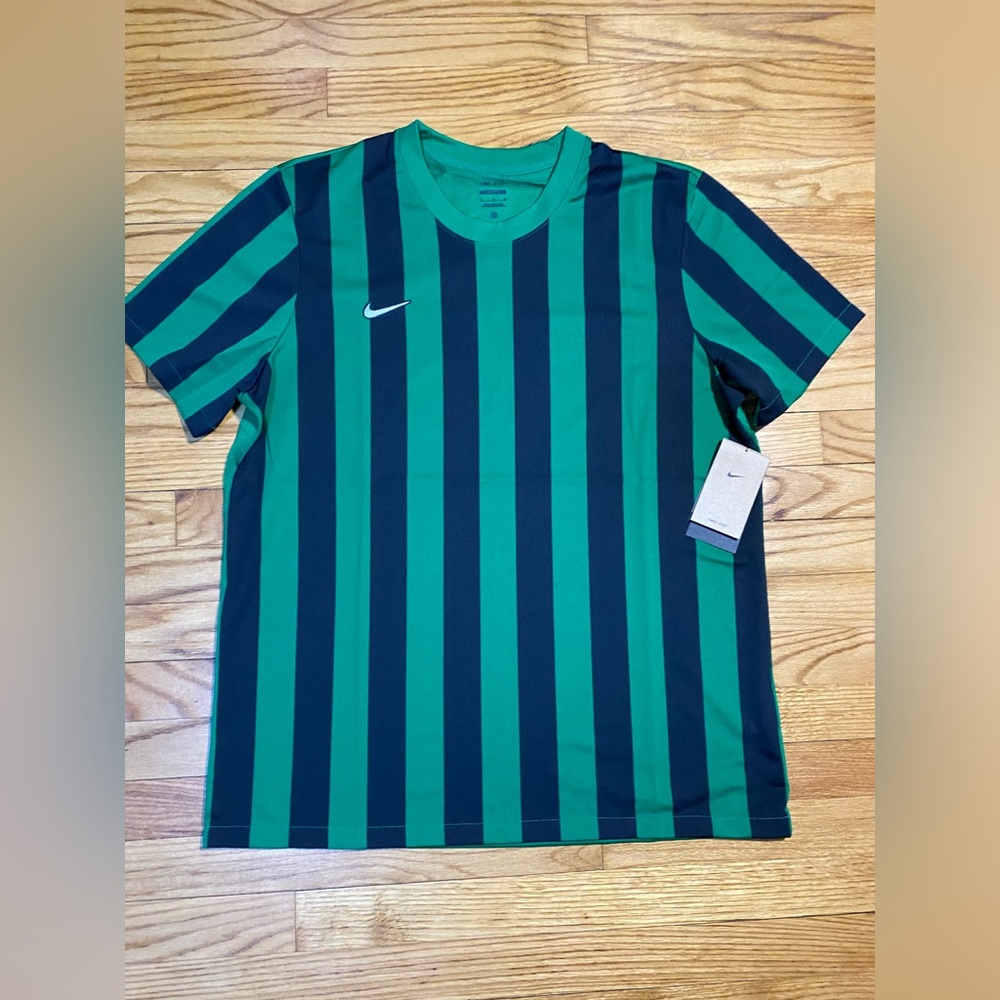 Nike Dri-fit Division IV Soccer Jersey Green Black slim-fit Men’s sz XL New! - Picture 3 of 6